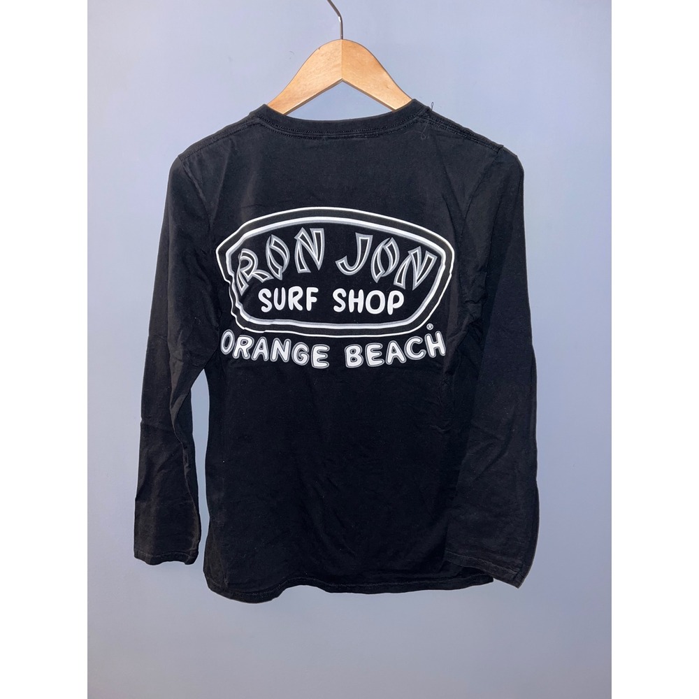 Ron Jon Surf Shop Orange Beach Long Sleeve T Shirt Black Size S - Picture 1 of 4
